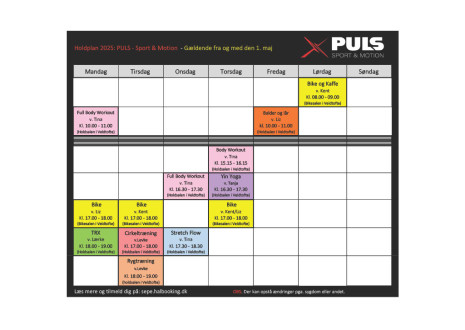 Holdplan maj 2025